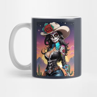 Vaquera - Dia De Los Muertos- Cowgirl Mug